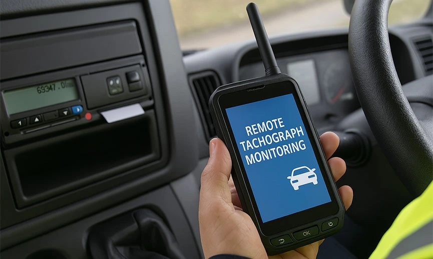 Zdalna kontrola tachografów w trasie – jakie dane są odczytywane przez inspektorów?
