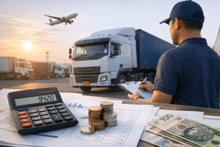 Prognozowana płaca 2026 a składki ZUS kierowców. Jak wzrosną koszty zatrudnienia w transporcie międzynarodowym